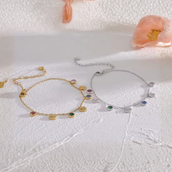 Isla |  Gold & Silver Waterproof Anklet