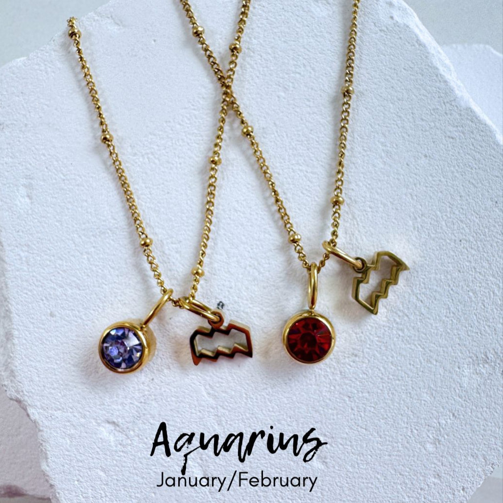 Birthstone/Zodiac/Constellation Charm Necklace