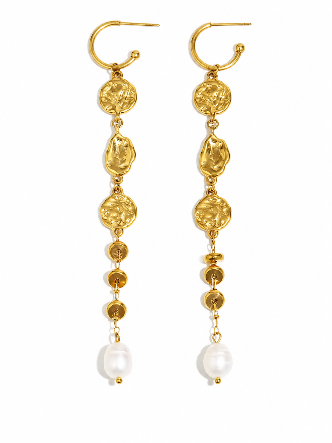 Rivie | Lustre Pearl Drop Earrings