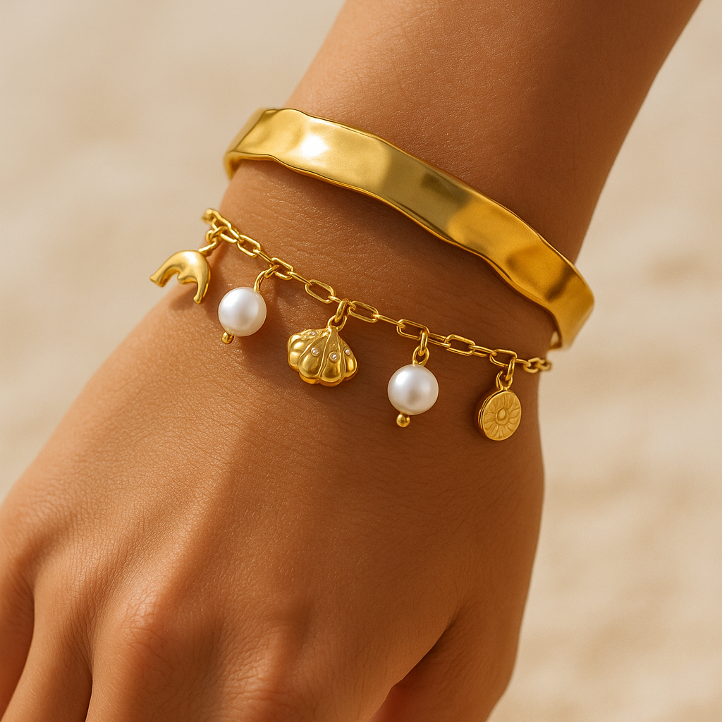 Lexi | Stainless Steel 18K Gold Plated Cuff Bangle