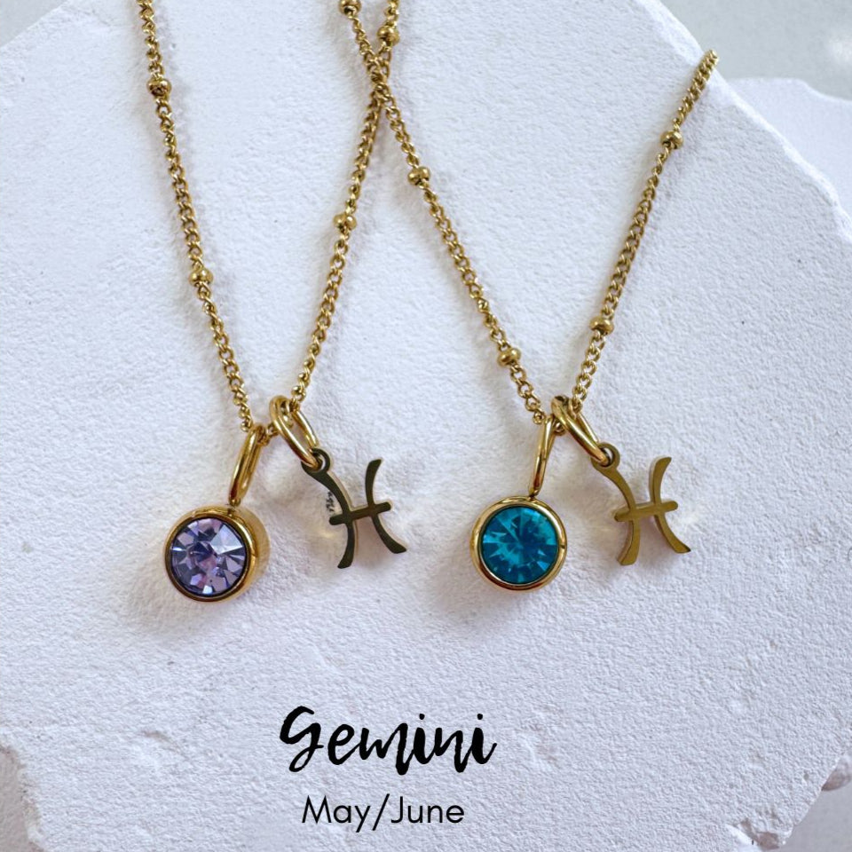 Birthstone/Zodiac/Constellation Charm Necklace