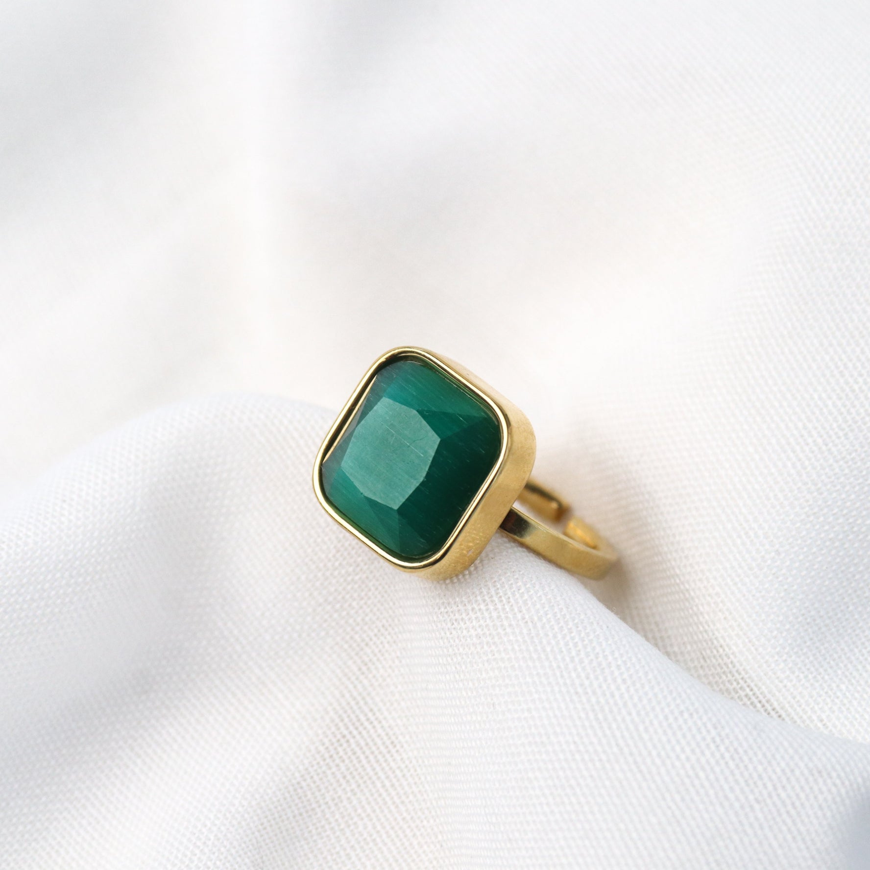 Indira | Gold Plated Adjustable Ring