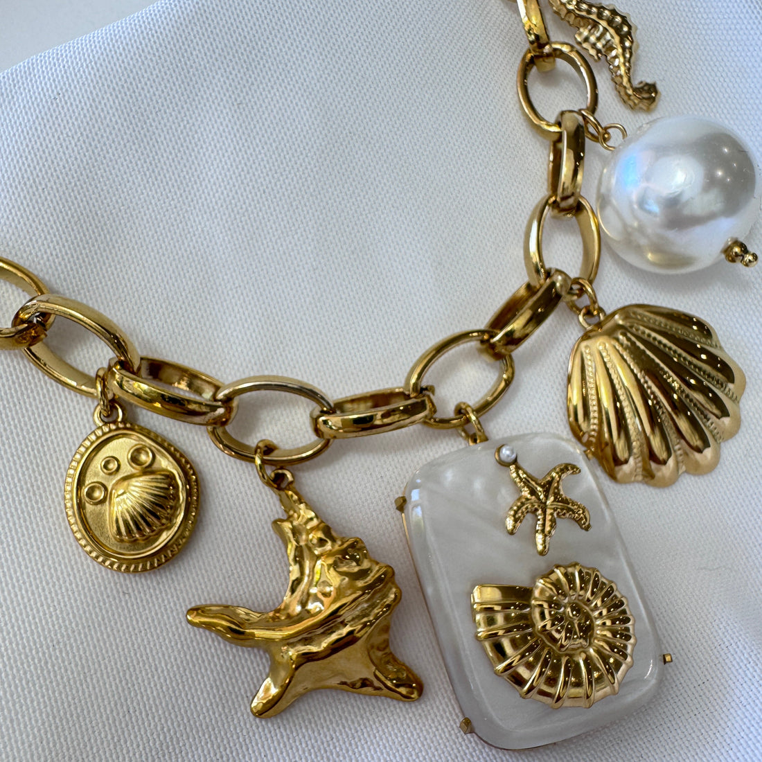 Sirena - Statement Ocean Charm Necklace