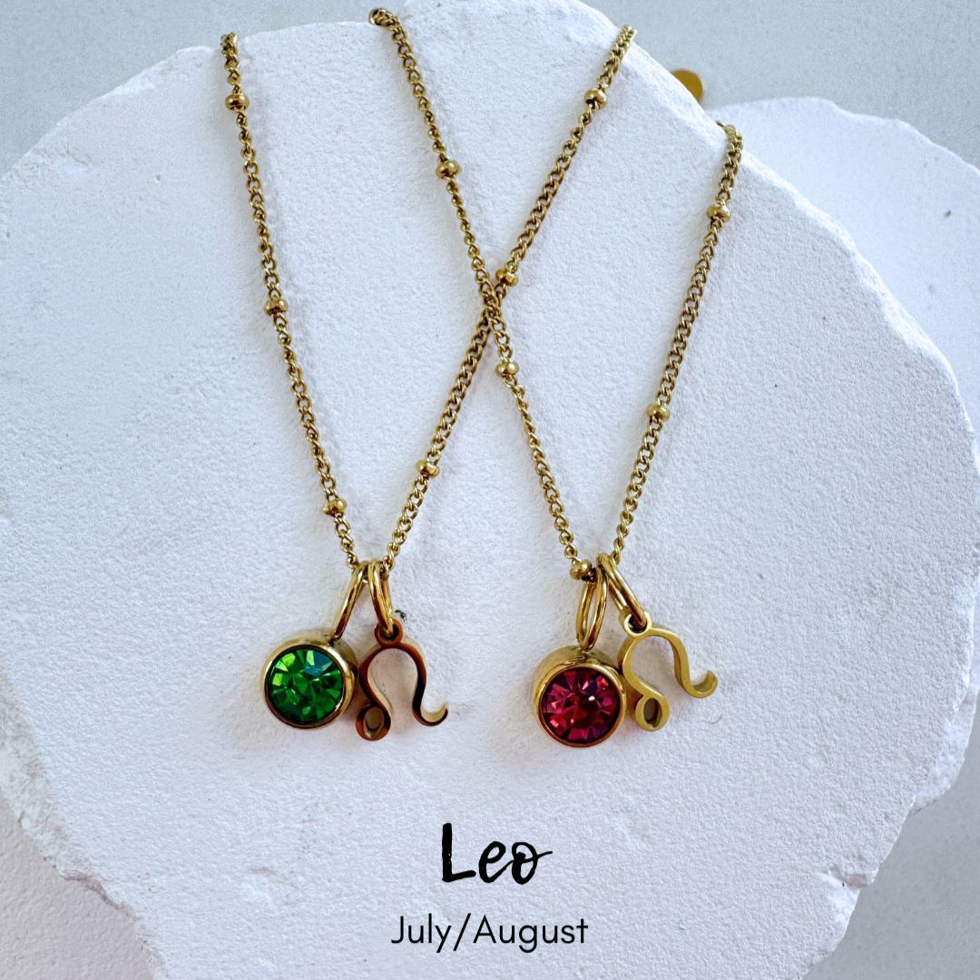 Birthstone/Zodiac/Constellation Charm Necklace