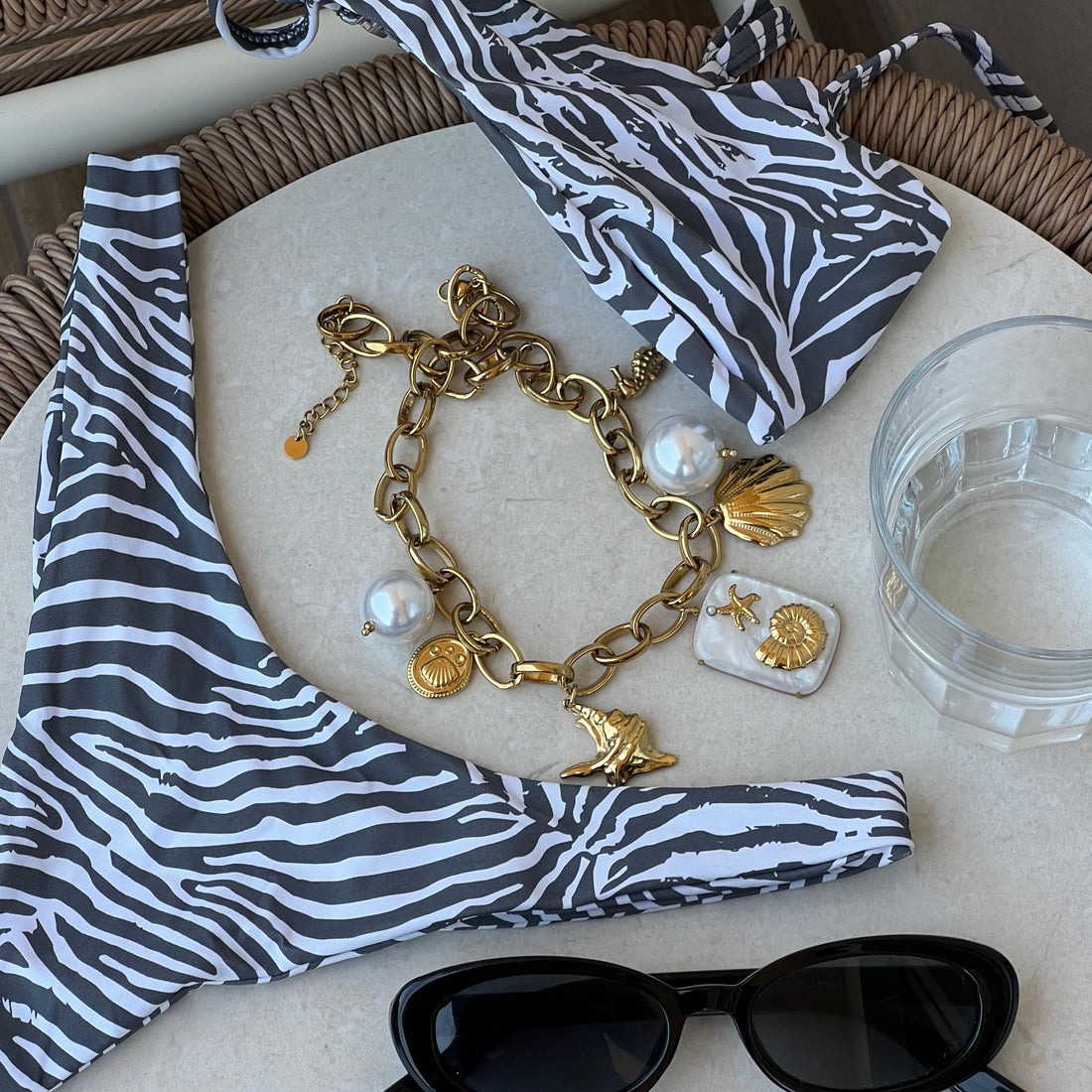 Sirena - Statement Ocean Charm Necklace