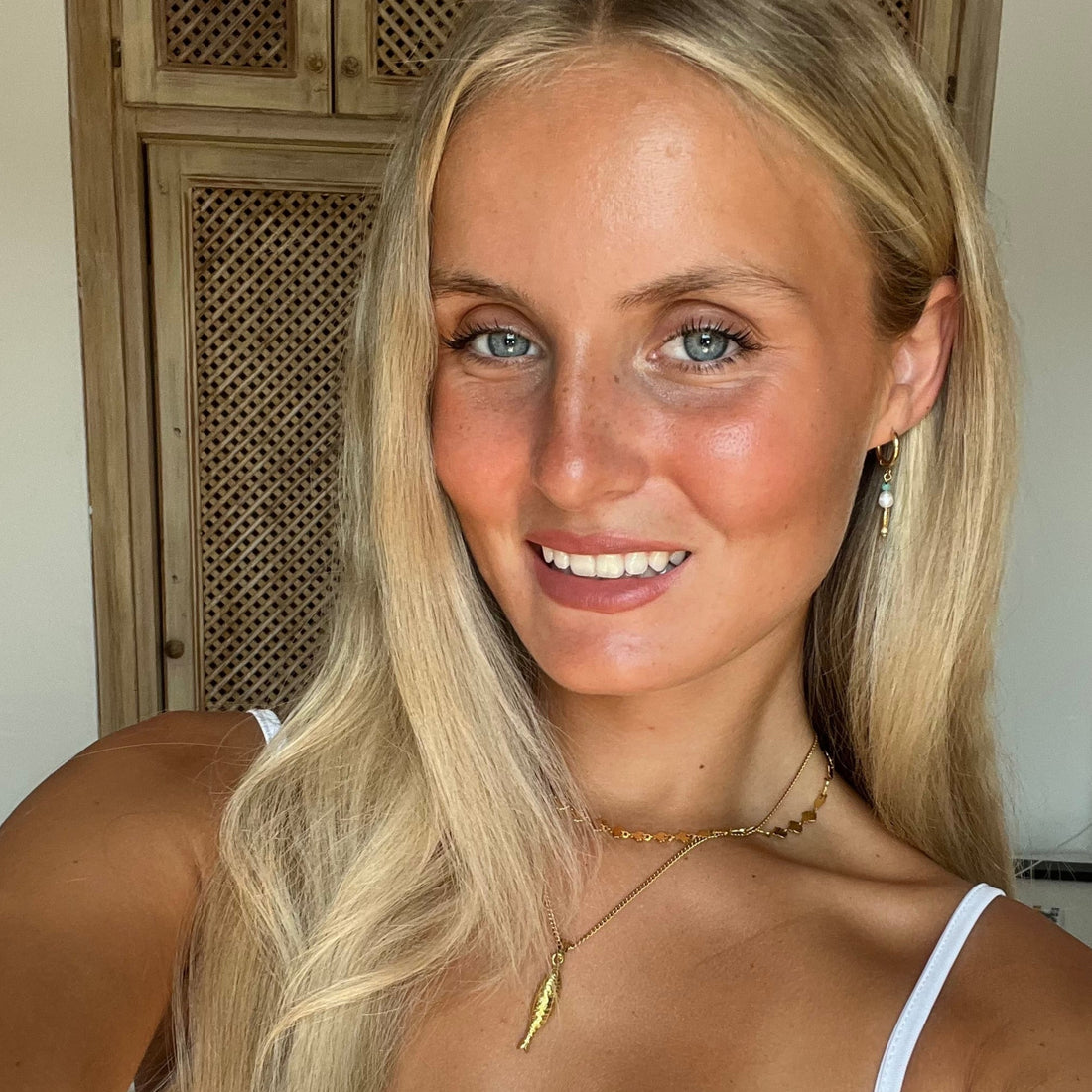 Sardine Huggies |  Gold or Silver Drop Earrings