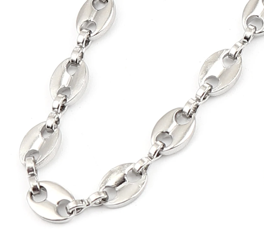 Amber |  Gold & Silver Coffee Bean Chain Anket