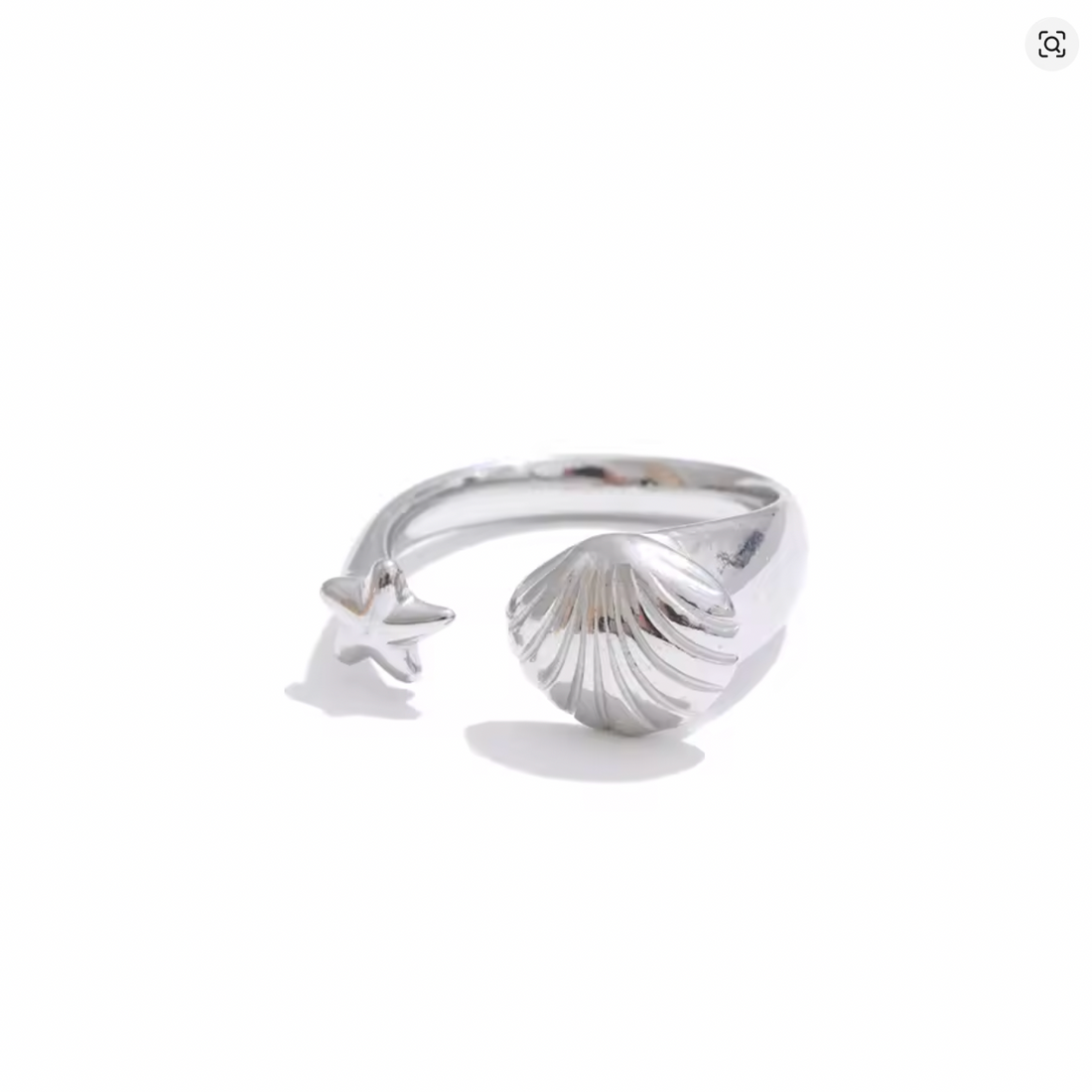 Billie | Adjustable Ocean Gold Plated Stainless Steel Ring
