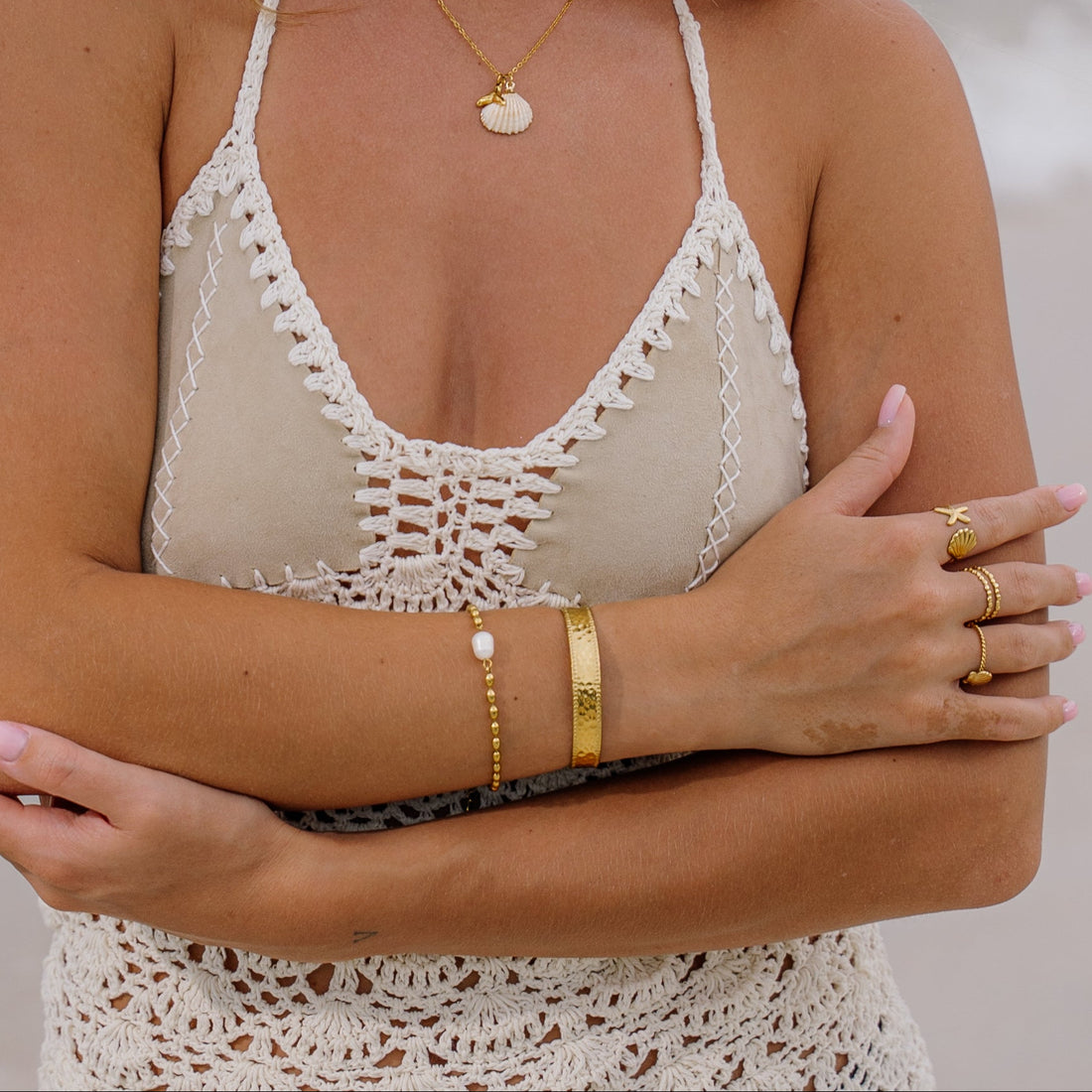 Mea | Stainless Steel 18K Gold Plated or Silver Cuff Bangle