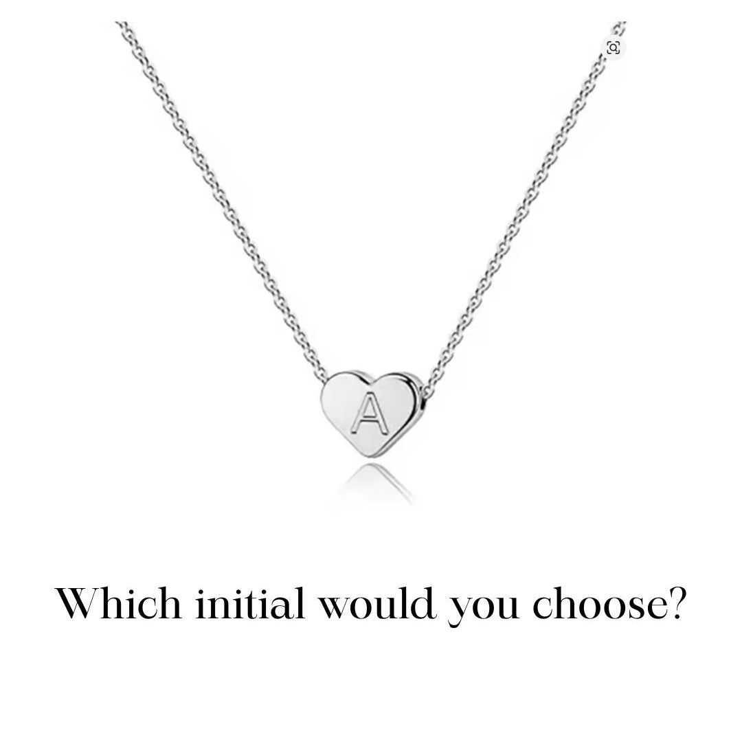 Initial Necklaces - Stainless Steel or Gold Plated Pendant Necklace
