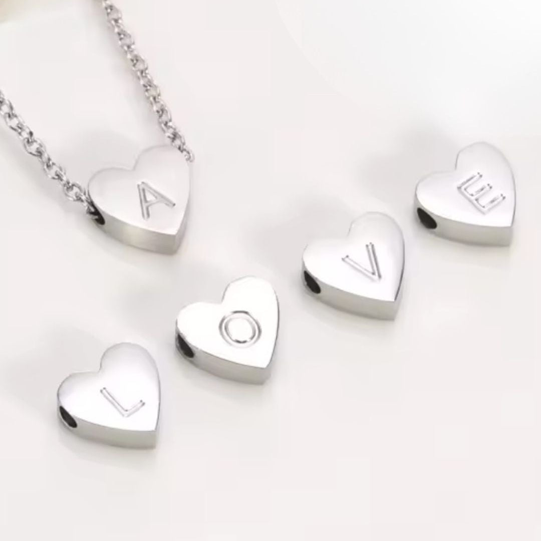 Initial Necklaces - Stainless Steel or Gold Plated Pendant Necklace