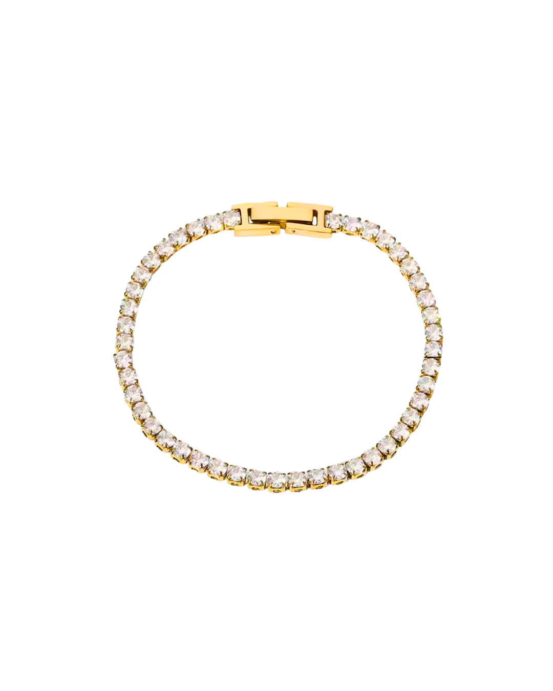 Maré Tennis Bracelet | Gold Waterproof Crystal Tennis Bracelet