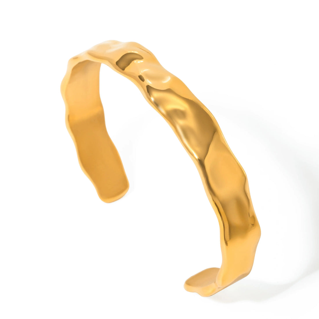 Lexi | Stainless Steel 18K Gold Plated Cuff Bangle